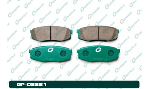 Колодки тормозные дисковые G-Brake, задние, комплект на ось (4 шт), арт. GP02281