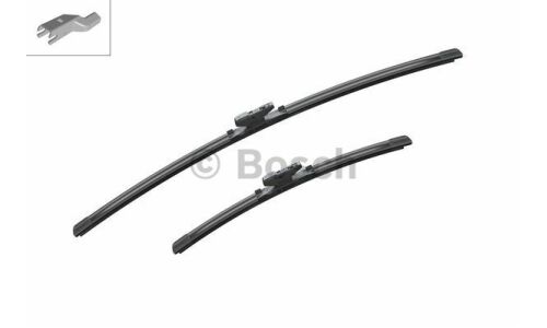 Щетки стеклоочистителя Bosch Aerotwin 650мм (26") + 400мм (16") бескаркасные, всесезонные, со спойлером, для леворульных авто, крепление DNTL1.1, для Lexus NX200/300h, Subaru Forester/Impreza/XV, Toyota C-HR, комплект 2 шт, арт. 3397014156