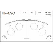 Колодки тормозные jFBK дисковые, арт. HN-077C
