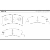Колодки тормозные jFBK дисковые, арт. HN-428