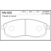 Колодки тормозные jFBK дисковые, арт. HN-505