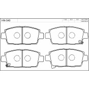 Колодки тормозные jFBK дисковые, арт. HN-540