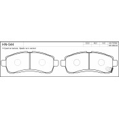 Колодки тормозные jFBK дисковые, арт. HN-544