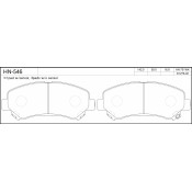 Колодки тормозные jFBK дисковые, арт. HN-546