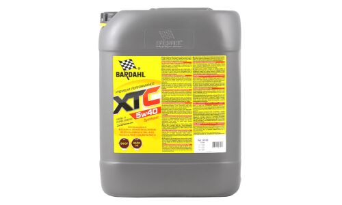 Масло моторное Bardahl XTC 5w40 синтетическое, SN/CF, ACEA A3/B4, универсальное, 20л, арт. 36168