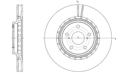 Диск тормозной передний G-brake, арт. GR20952