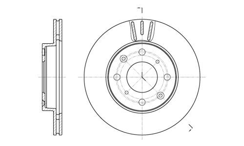 Диск тормозной передний G-brake, арт. GR20189