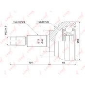 ШРУС LYNXauto, внешний, арт. CO-3897