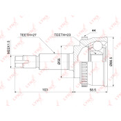 ШРУС LYNXauto, внешний, арт. CO-3916A