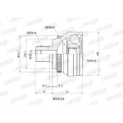 ШРУС INKO, внешний, арт. 301012A