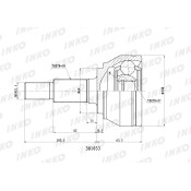 ШРУС INKO внешний, арт. 301033