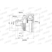 ШРУС INKO, внешний, арт. 301036A