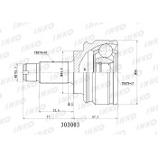 ШРУС INKO, внешний, арт. 303003