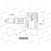 ШРУС INKO, внешний, арт. 309055