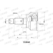 ШРУС INKO внешний, арт. 310040