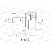 ШРУС INKO, внешний, арт. 310042