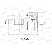 ШРУС INKO, внешний, арт. 310084