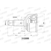 ШРУС INKO, внешний, арт. 310088