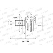 ШРУС INKO, внешний, арт. 310089A