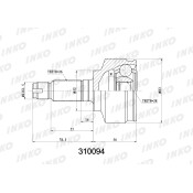 ШРУС INKO, внешний, арт. 310094