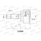 ШРУС INKO, внешний, арт. 310099