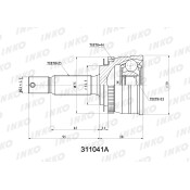 ШРУС INKO, внешний, арт. 311041A