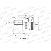 ШРУС INKO, внешний, арт. 311053A