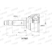 ШРУС INKO, внешний, арт. 317007