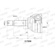 ШРУС INKO, внешний, арт. 317009