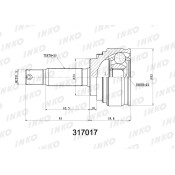 ШРУС INKO внешний, арт. 317017