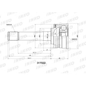 ШРУС INKO, внешний, арт. 317022