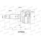 ШРУС INKO, внешний, арт. 317053A