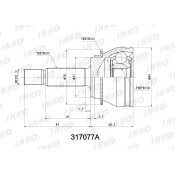 ШРУС INKO внешний, арт. 317077A