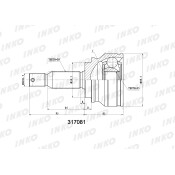 ШРУС INKO, внешний, арт. 317081