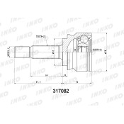 ШРУС INKO, внешний, арт. 317082