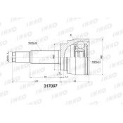 ШРУС INKO, внешний, арт. 317097