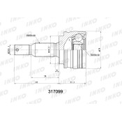 ШРУС INKO, внешний, арт. 317099