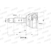 ШРУС INKO внешний, арт. 317116