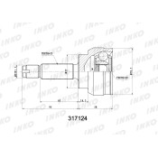 ШРУС INKO, внешний, арт. 317124