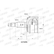 ШРУС INKO, внешний, арт. 317137A