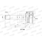 ШРУС INKO, внешний, арт. 317138