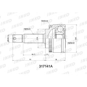 ШРУС INKO, внешний, арт. 317141A