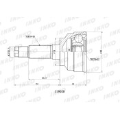ШРУС внешний 26/22 | перед прав/лев INKO, арт. 319028