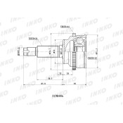 ШРУС INKO, внешний, арт. 319048A