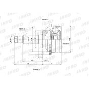 ШРУС INKO, внешний, арт. 319067A