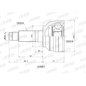 ШРУС INKO, внешний, арт. 319091