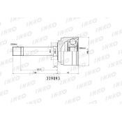 ШРУС INKO, внешний, арт. 319093