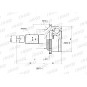 ШРУС INKO, внешний, арт. 319124A