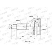 ШРУС INKO внешний, арт. 319127A