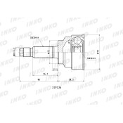 ШРУС INKO, внешний, арт. 319136